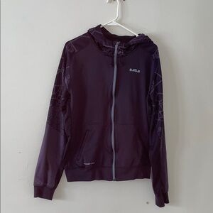 LeBron James Nike Therma-Fit Purple Zip-Up Hoodie